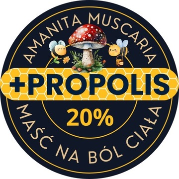 Maść na choroby skórne propolis amanita żywokost 