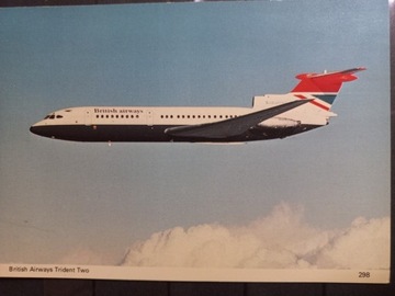 Pocztówka British Airways Hawker Siddeley Trident