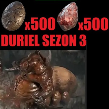 500x Egg + 500x Agony Duriel Diablo 4 Sezon 3