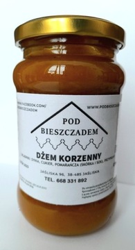 Dżem korzenny z dyni i pomarańczy domowy 370 ml