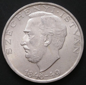 Węgry 10 forintów 1948 - Szechenyi - srebro - 1/2