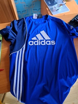 Koszulka niebieska adidas S/M