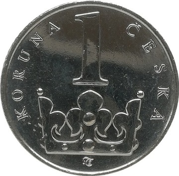 Czechy 1 koruna 1994, KM#7