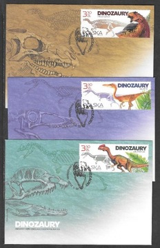 5109-5111,Dinozaury, Fdc