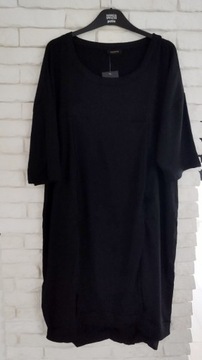 Womanary czarna elastyczna sukienka 3XL 50 52 
