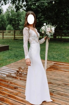 Suknia ślubna Agnieszki Światły model: Cristina