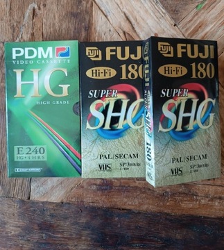 Kasety Fuji i PDM VHS
