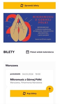 Bilety Koncert Mikromusic Z Górnej Półki 04.03.24