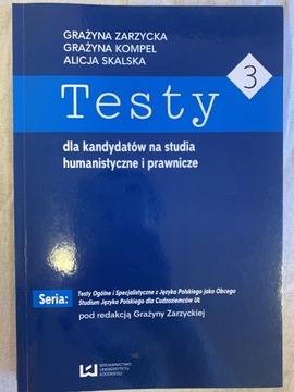 Testy dla kandydatów na Studia Humanistyczne