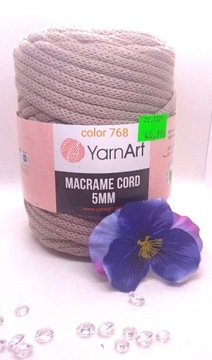 YarnArt Macrame Cord 5mm - beż 768
