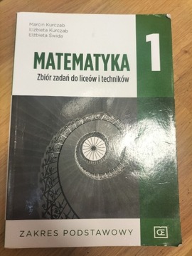 Matematyka 1, zbiór zadań, zakres podstawowy 