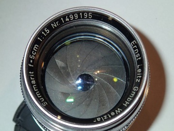 Leica Summarit 1,5/50mm M39 -uszkodzony