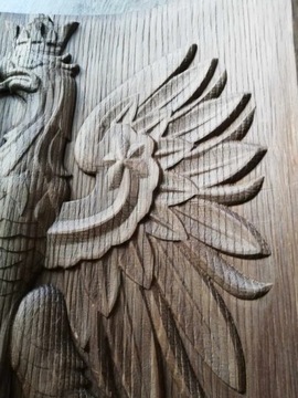 Drewniany orzeł ( GODŁO ) Polski ozdoba ścienna
