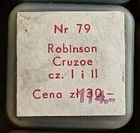 Robinson Cruzoe cz.1,2 Bajka Bajki na Rzutnik projektor Ania lub Jacek
