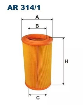 Filtr powietrza AR314/1