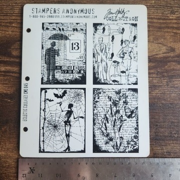 Stemple gumowe Stampers Anonymous Tim Holtz - Eclectic Collages CMS045