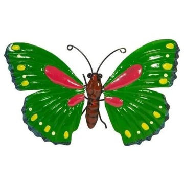 Motyl dekoracyjny ozdobą ogrodowa 26cm zielony 