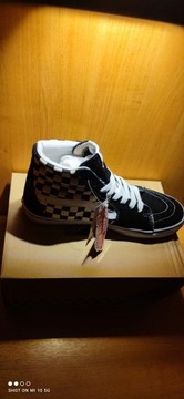 VANS     BUTY  DLUGI SZACHOWNICA   39