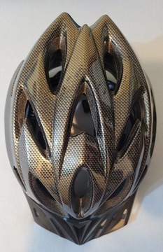 Kask rowerowy czarny rozmiar L 58-61cm 