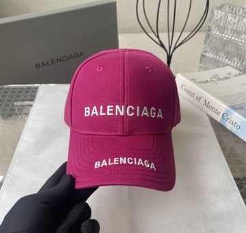 Czapka z daszkiem Balenciaga różowa