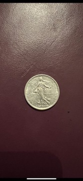Srebrna Moneta Siewczyni Francja V Republika