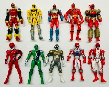 Zastaw 10 figurek Power Rangers