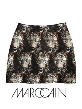 Spódnica mini Marc Cain w leopardy, czarna, L