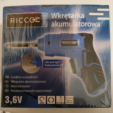 Wkrętarka akumulatorowa 3,6 V