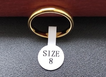 Obrączka złota klasyczna z wolframu 3mm 4g r.8 