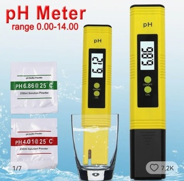 pH metr, tester odczynu wody, miernik Ph