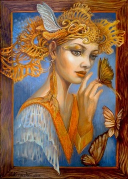 MADAME BUTTERFLY - obraz olejny I.Krzyszkowska