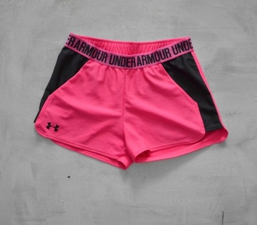 różowe spodenki under armour szorty jogging M/L