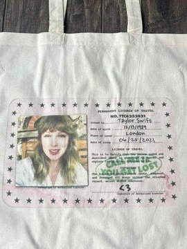 bawełniana torba tote bag Taylor Swift