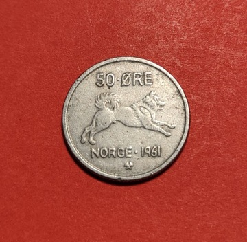 Moneta 50 ore 1961, Norwegia