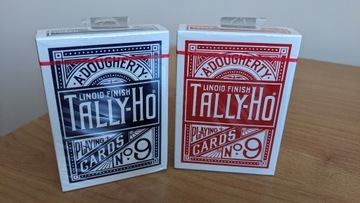 Tally-Ho fan back x2, niebieskie i czerwone, karty