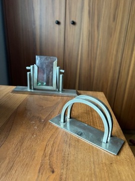 zestaw na biurko art Deco vintage prl