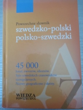 Słownik szwedzko-polski, polsko-szwedzki, wyd. Wiedza Powszechna