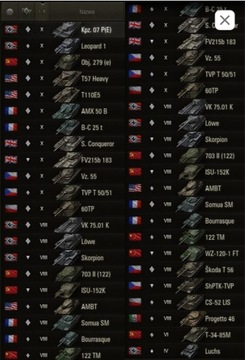 Konto World Of Tanks WoT 3moe/279e/260