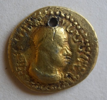 AUREUS, 200-300 AD, IMITACJA, srebro, zlocenie