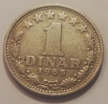 1 dinar 1965 Jugosławia