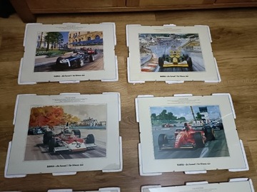 Zestaw obrazów Formuła 1 Michael Turner plakat 6 Ferrari vinted unikat 