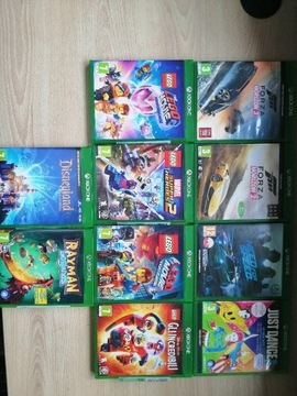 Forza, Lego, Just Dance, Rayman gry na XBOX ONE. 