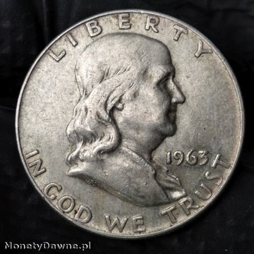 1/2 dolara 1963 D (FRANKLIN HALF DOLLAR), USA