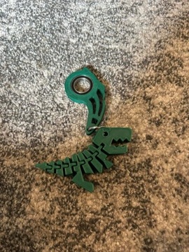 Zielony KeyRambit w Paski z flexi dinozaurem