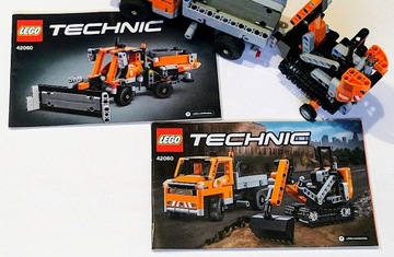 Lego Technic 42060 2w1: Wywrotka+koparka/Piaskarka