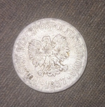 Moneta 50 gr 1957 rok