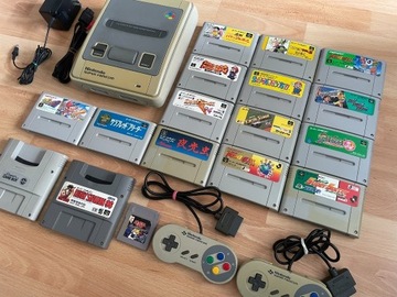 Nintendo Super Famicom SNES ZESTAW KONSOLA GRY 