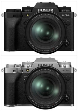 Fujifilm X-T4 + XF 16-80mm f4 OIS  Srebrny i Czarn