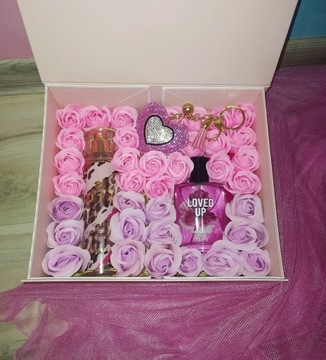 Box mydlane róże prezent dla wyjątkowej kobiety 