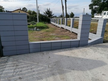 Ogrodzenia betonowe frontowe bloczkowe 